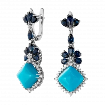 Earrings «Blue Baroque»