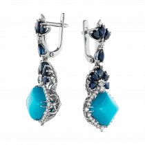 Earrings «Blue Baroque»