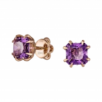 Earrings «Amethyst nuance»