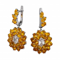 Earrings «golden flower»