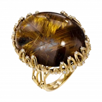 Ring «Golden crowned Venus»