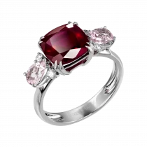 Ring «Accompanied by the flame»