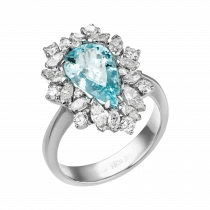 Ring «Miracle of blue light»